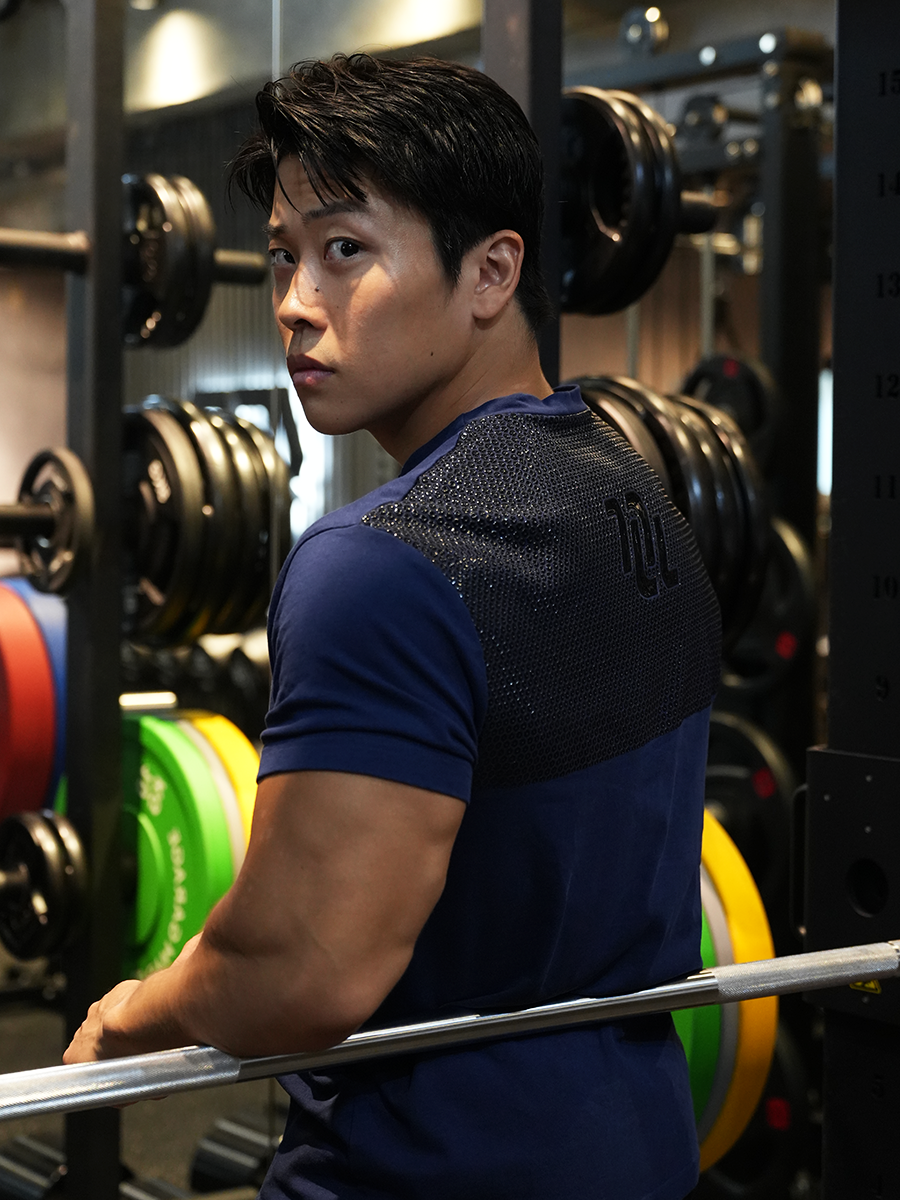 TIGHT FIT GRIP T-SHIRT -BLUE EDITION-