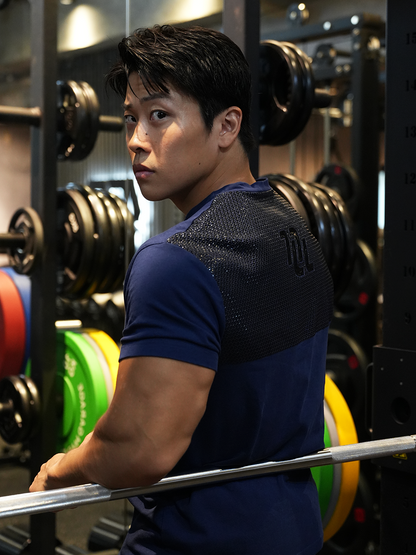 TIGHT FIT GRIP T-SHIRT -BLUE EDITION-