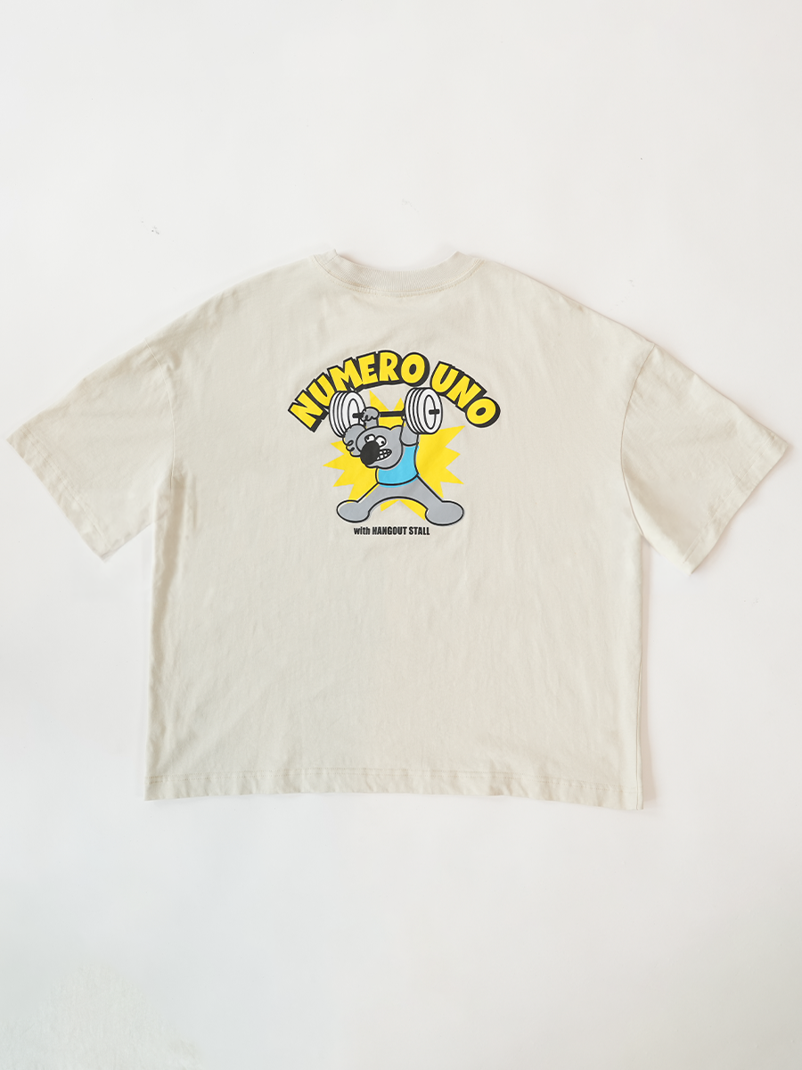 NUMERO UNO×HANGOUT STALL KOALA WORKOUT T-SHIRT