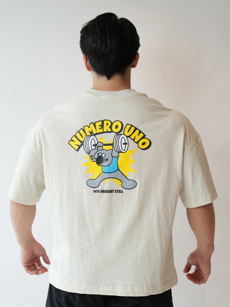 NUMERO UNO×HANGOUT STALL KOALA WORKOUT T-SHIRT