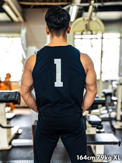 COMFORTABLE STANDARD TANKTOP - BLACK